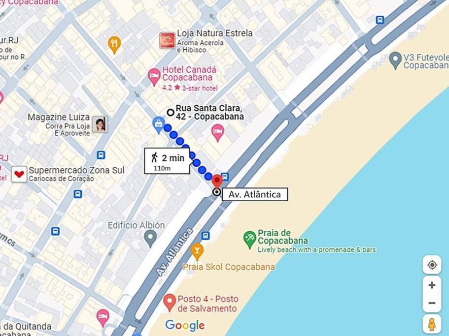 Apartamento Copa_110M Da Praia Rio de Janeiro Zewnętrze zdjęcie